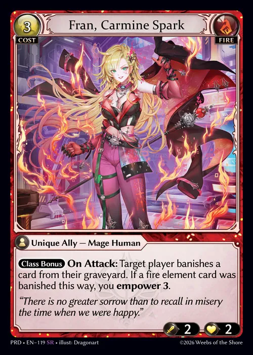 Fran, Carmine Spark — .asphodel/paradise — Grand Archive