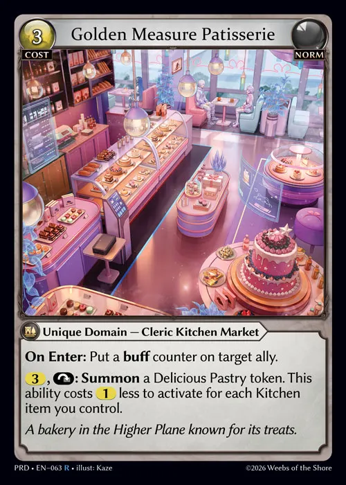 Golden Measure Patisserie — .asphodel/paradise — Grand Archive