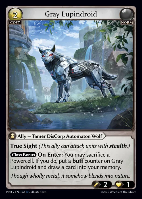 Gray Lupindroid — .asphodel/paradise — Grand Archive