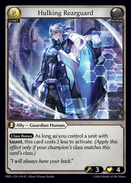 Hulking Rearguard — .asphodel/paradise — Grand Archive