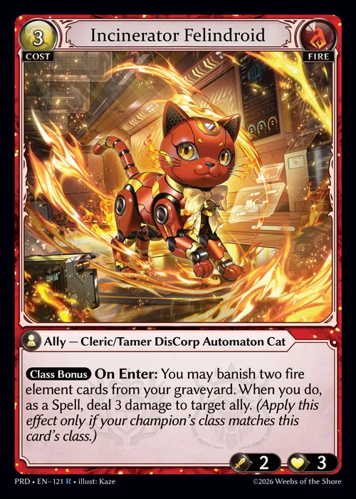 Incinerator Felindroid — .asphodel/paradise — Grand Archive