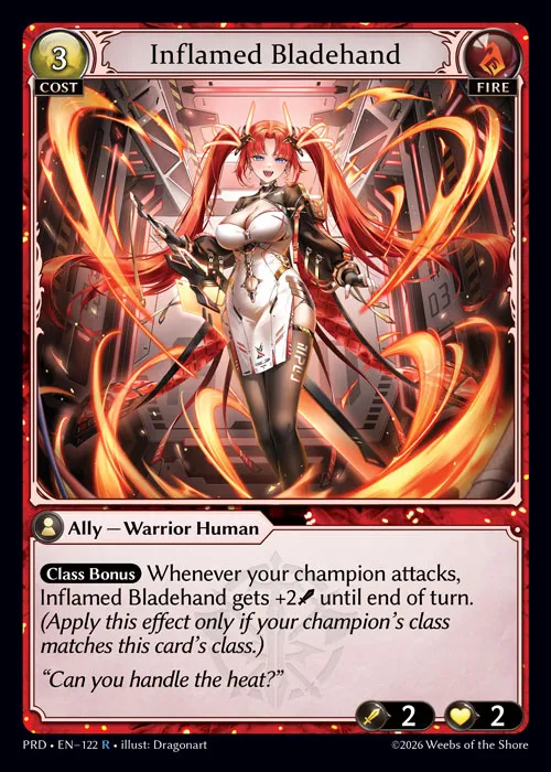 Inflamed Bladehand — .asphodel/paradise — Grand Archive