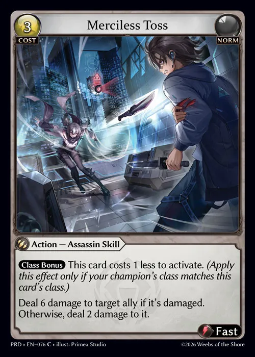 Merciless Toss — .asphodel/paradise — Grand Archive