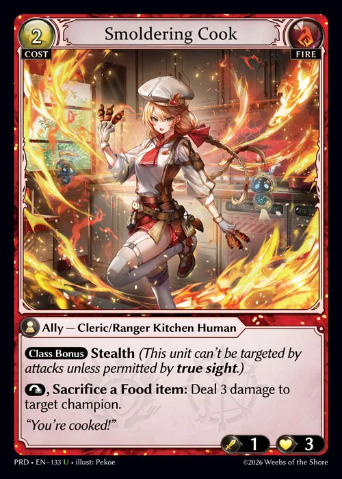 Smoldering Cook — .asphodel/paradise — Grand Archive