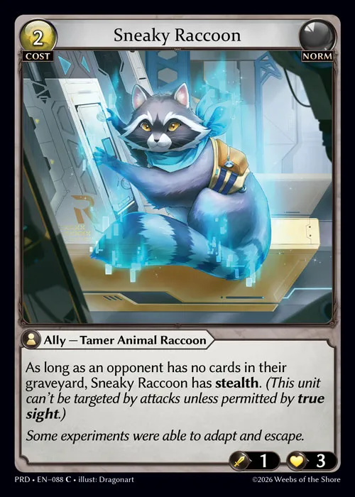 Sneaky Raccoon — .asphodel/paradise — Grand Archive