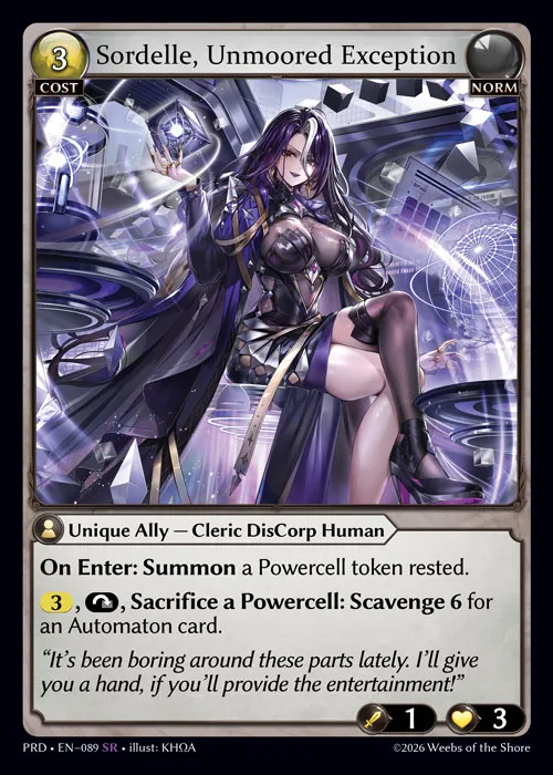 Sordelle, Unmoored Exception — .asphodel/paradise — Grand Archive