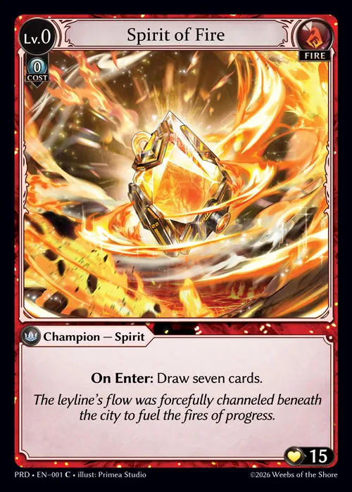 Spirit of Fire — .asphodel/paradise — Grand Archive