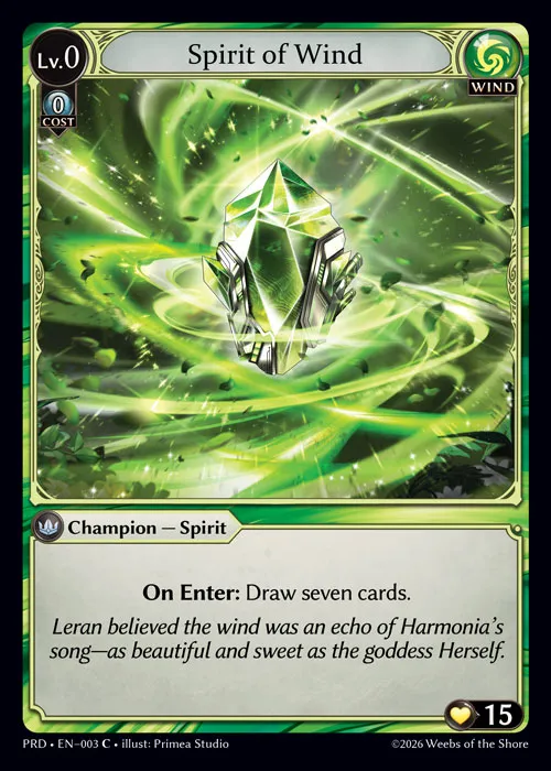 Spirit of Wind — .asphodel/paradise — Grand Archive