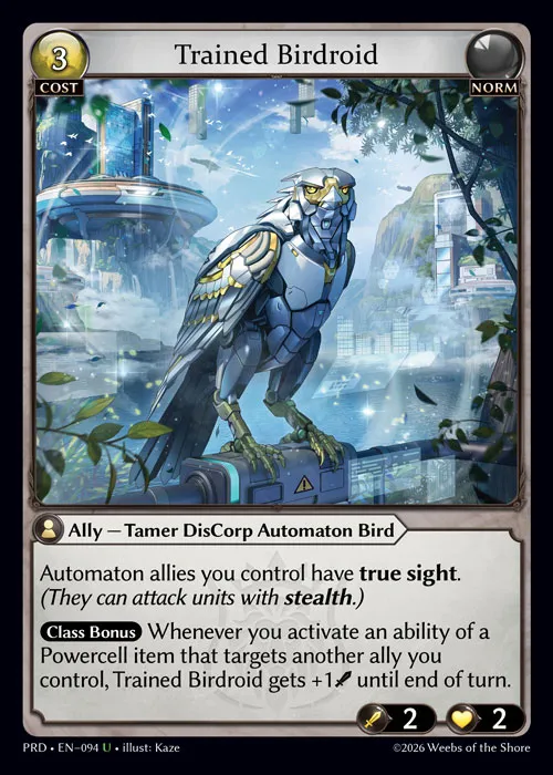 Trained Birdroid — .asphodel/paradise — Grand Archive