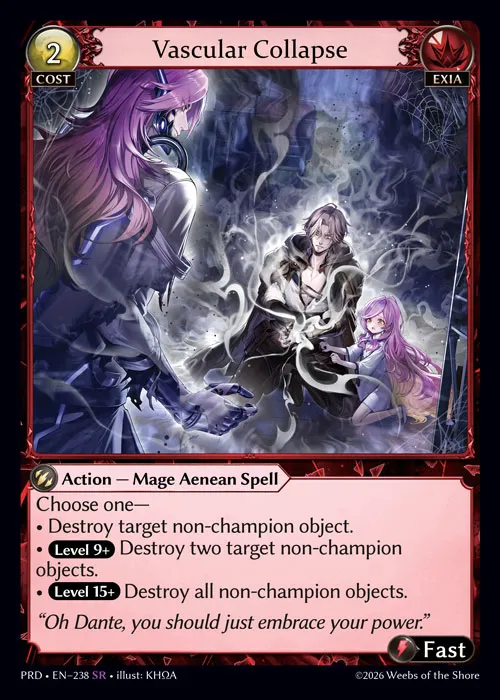 Vascular Collapse — .asphodel/paradise — Grand Archive TCG