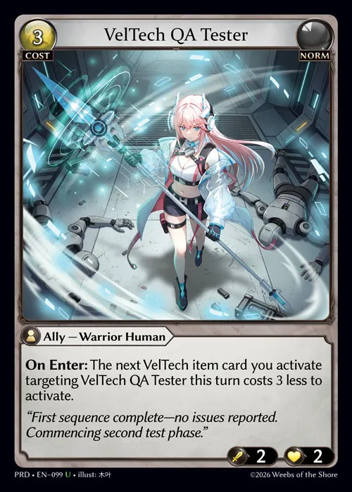 VelTech QA Tester — .asphodel/paradise — Grand Archive