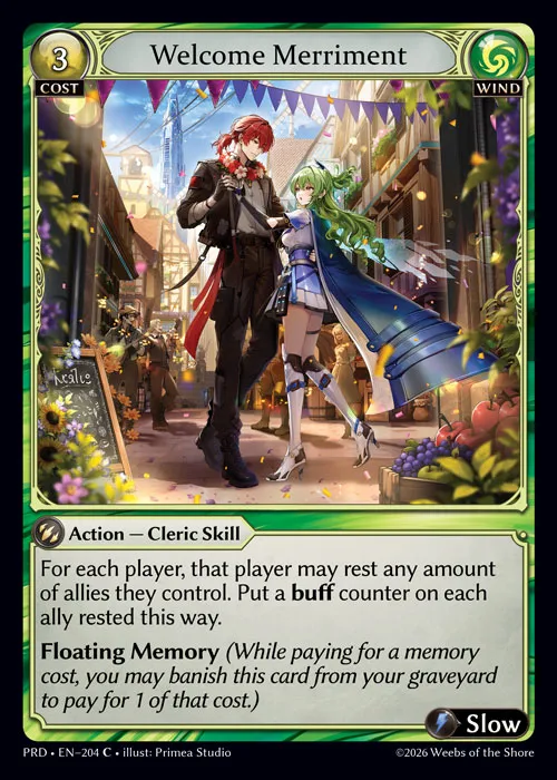 Welcome Merriment — .asphodel/paradise — Grand Archive