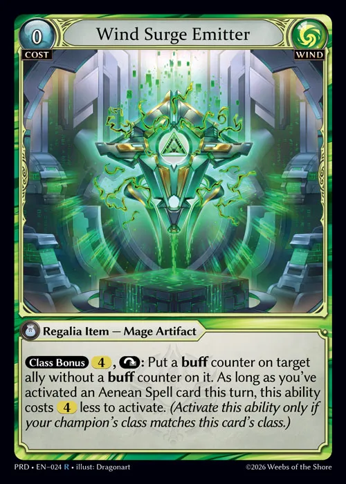 Wind Surge Emitter — .asphodel/paradise — Grand Archive
