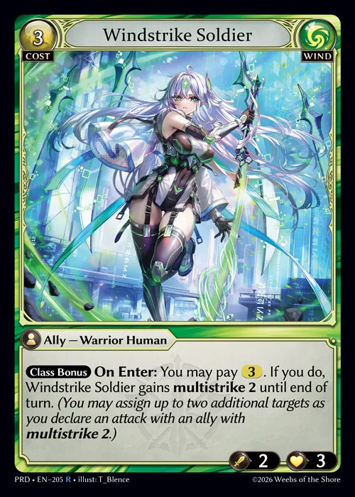 Windstrike Soldier — .asphodel/paradise — Grand Archive