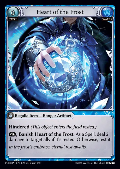Heart of the Frost — .asphodel/paradise Draft Pack — Grand Archive TCG