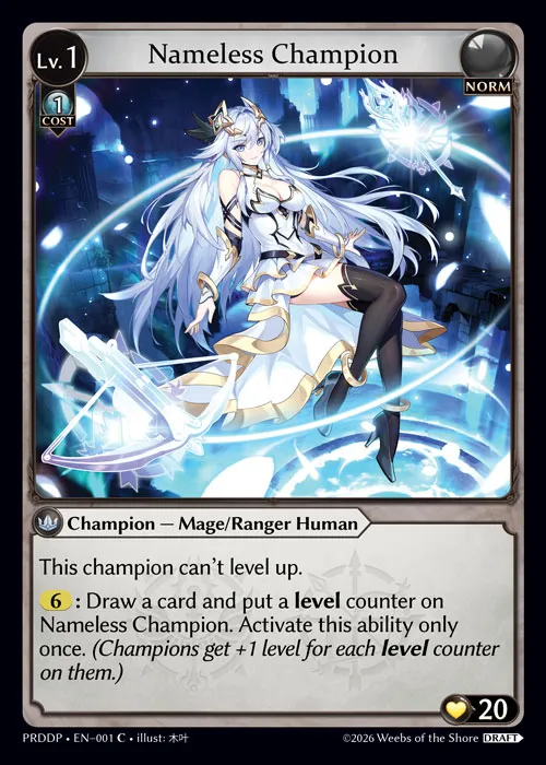 Nameless Champion from .asphodel/paradise Draft Pack - Grand Archive TCG
