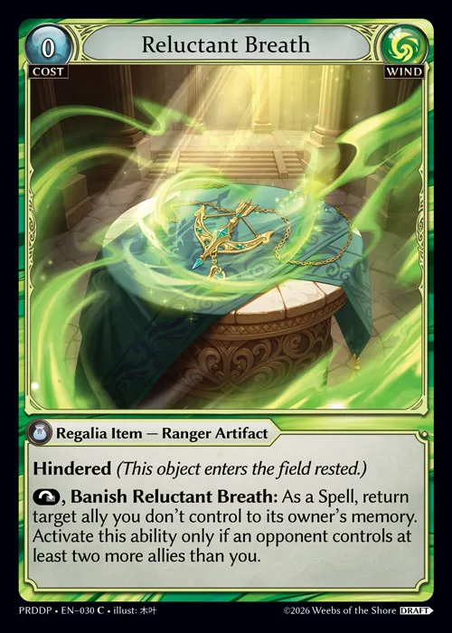 Reluctant Breath — .asphodel/paradise Draft Pack — Grand Archive