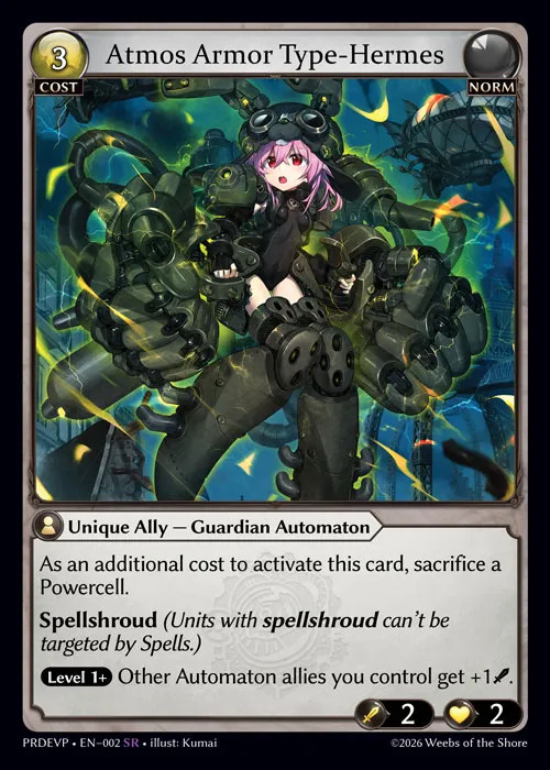Atmos Armor Type-Hermes — .asphodel/paradise Event Pack — Grand Archive TCG