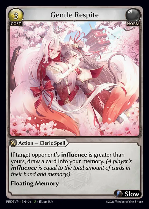 Gentle Respite — .asphodel/paradise Event Pack — Grand Archive TCG