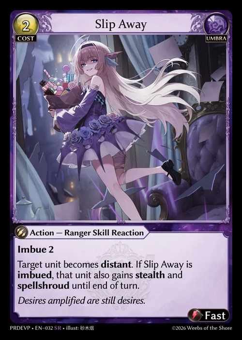 Slip Away — .asphodel/paradise Event Pack — Grand Archive TCG