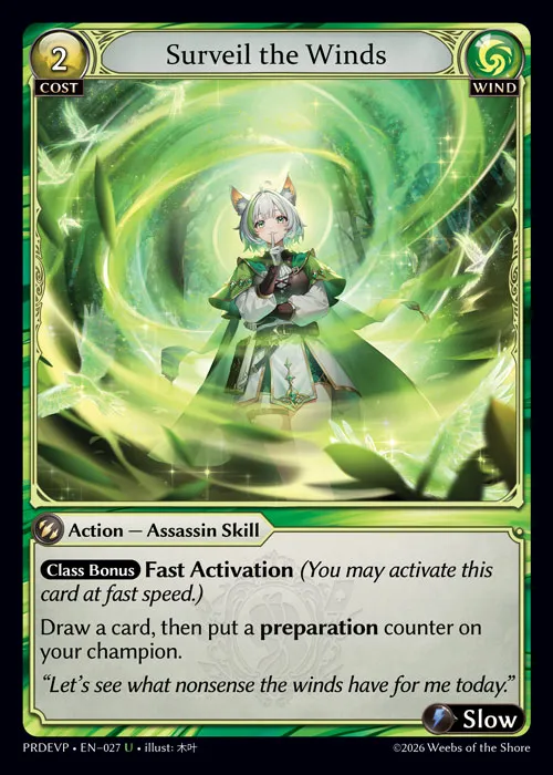 Surveil the Winds — .asphodel/paradise Event Pack — Grand Archive TCG