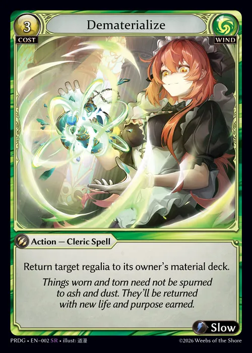 Dematerialize — .asphodel/paradise Grimoire — Grand Archive