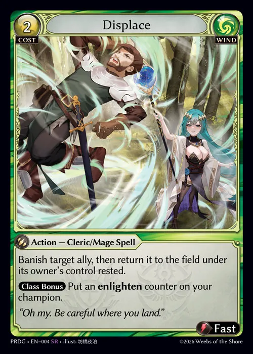 Displace — .asphodel/paradise Grimoire — Grand Archive TCG