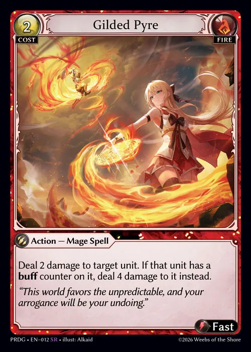 Gilded Pyre — .asphodel/paradise Grimoire — Grand Archive TCG