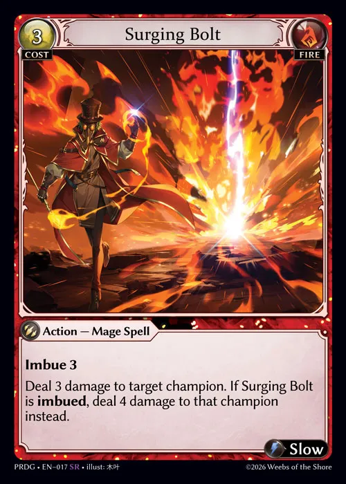 Surging Bolt — .asphodel/paradise Grimoire — Grand Archive TCG