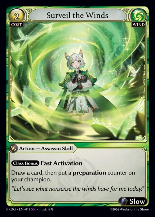 Surveil the Winds — .asphodel/paradise Grimoire — Grand Archive TCG