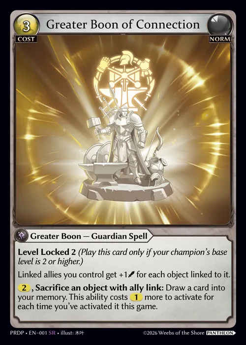 Greater Boon of Connection — .asphodel/paradise: Pantheon — Grand Archive