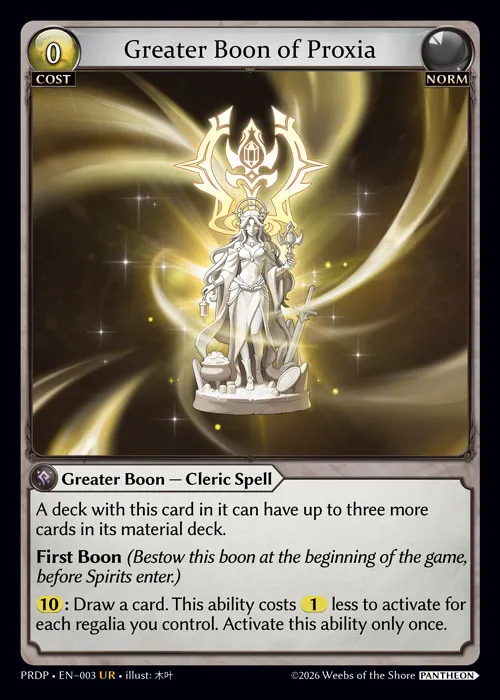 Greater Boon of Proxia — .asphodel/paradise: Pantheon — Grand Archive
