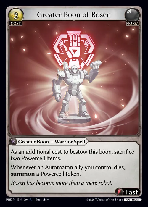 Greater Boon of Rosen — .asphodel/paradise: Pantheon — Grand Archive
