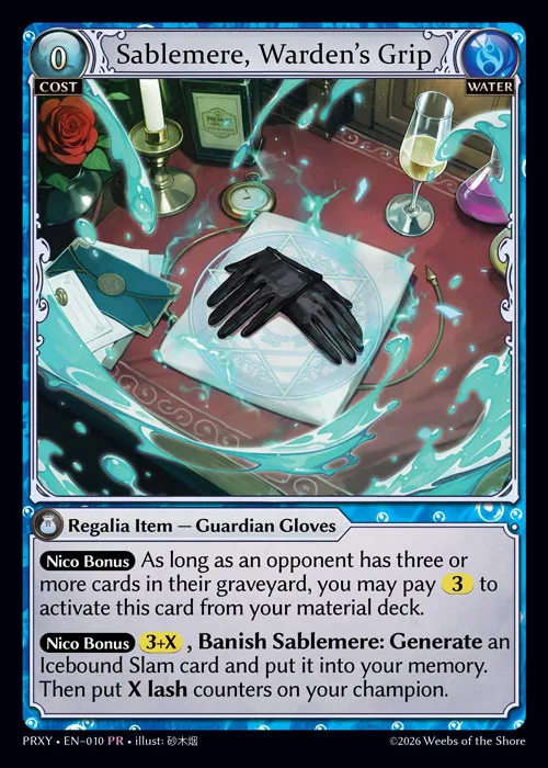 Sablemere, Warden's Grip — Proxia's Vault — Grand Archive