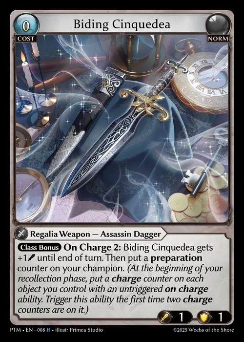 Biding Cinquedea — Phantom Monarchs — Grand Archive
