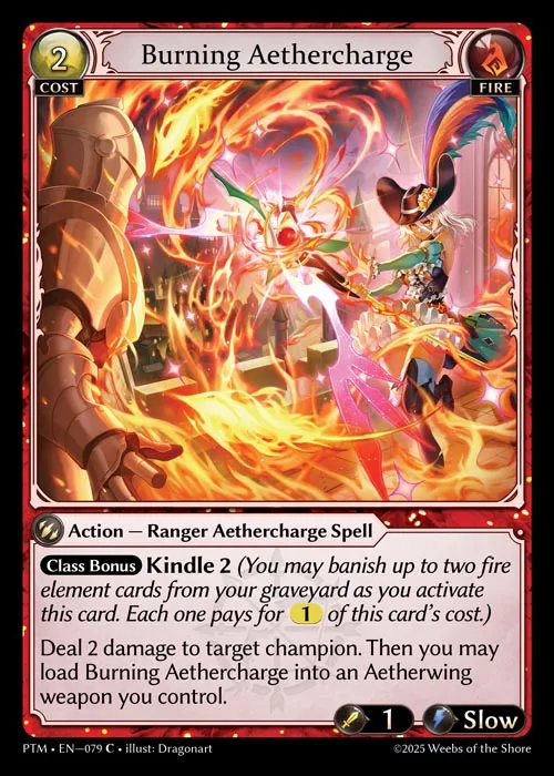 Burning Aethercharge — Phantom Monarchs — Grand Archive