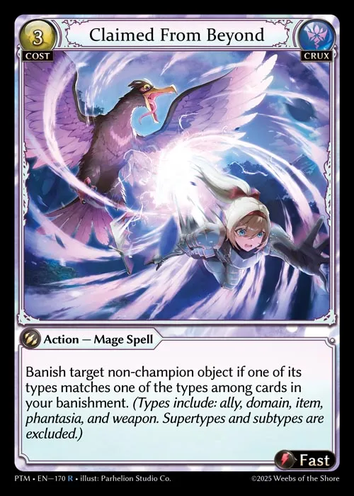 Claimed From Beyond — Phantom Monarchs — Grand Archive