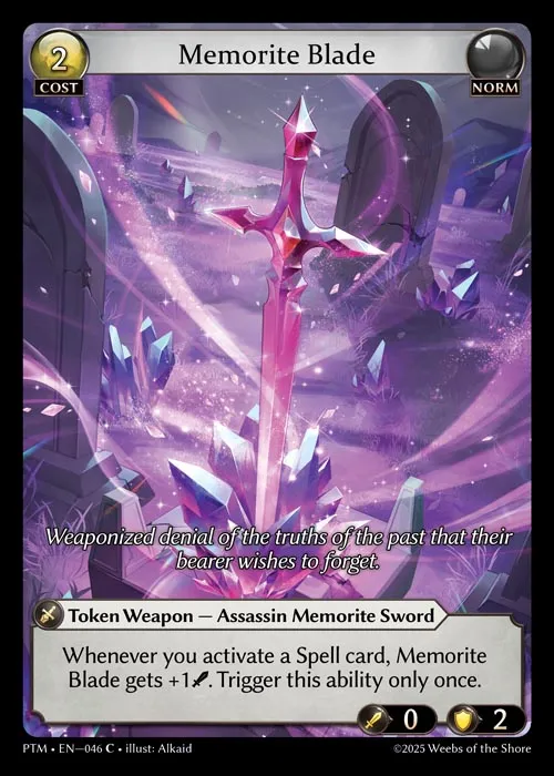 Memorite Blade — Phantom Monarchs — Grand Archive