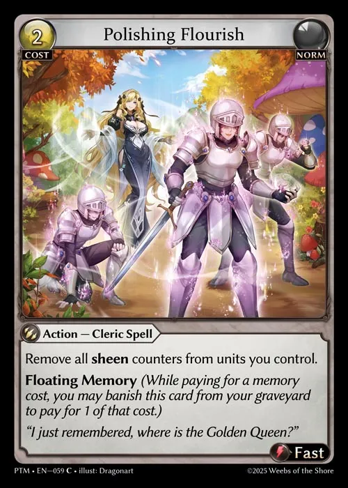 Polishing Flourish — Phantom Monarchs — Grand Archive