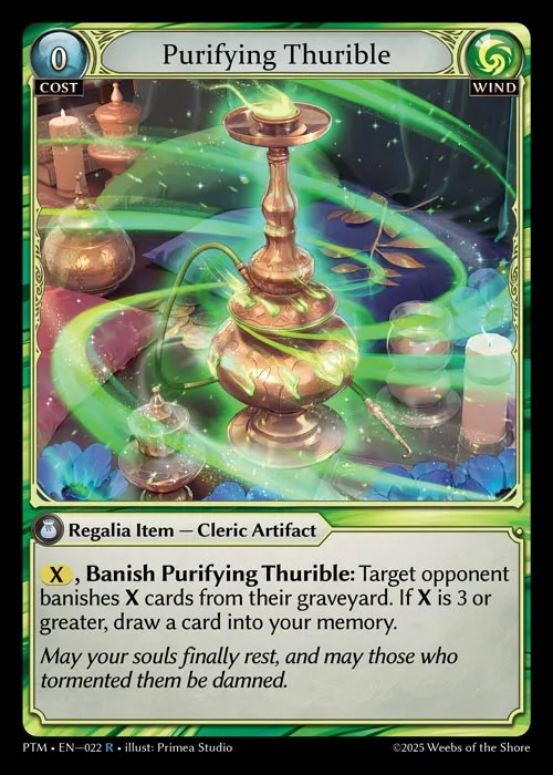 Purifying Thurible — Phantom Monarchs — Grand Archive TCG