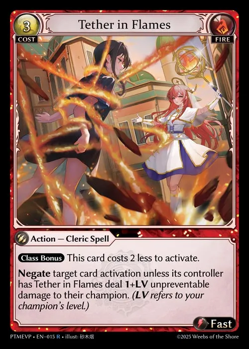 Tether in Flames — Phantom Monarchs Event Pack — Grand Archive