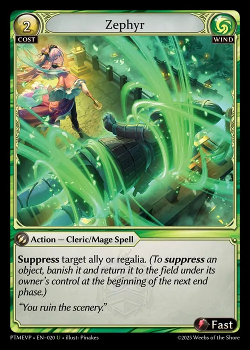 Zephyr — Phantom Monarchs Event Pack — Grand Archive TCG
