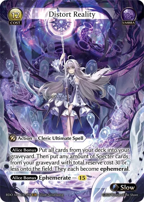 Distort Reality — Radiant Origins First Edition — Grand Archive TCG