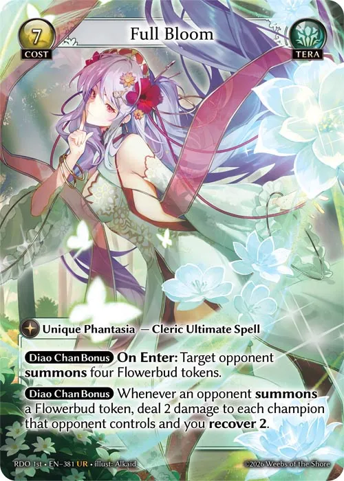 Full Bloom — Radiant Origins First Edition — Grand Archive