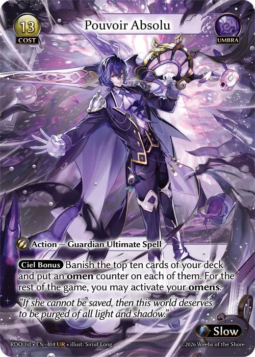 Pouvoir Absolu — Radiant Origins First Edition — Grand Archive