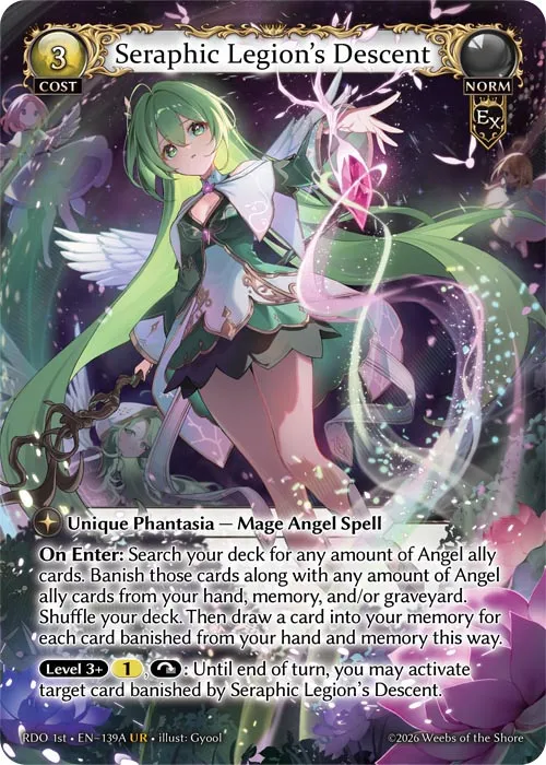 Seraphic Legion's Descent — Radiant Origins First Edition — Grand Archive