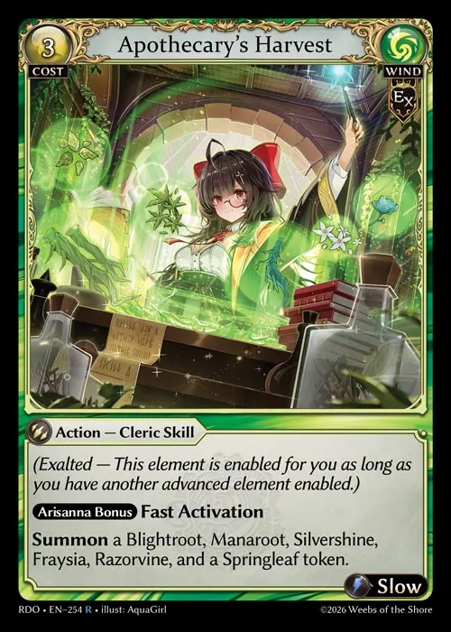Apothecary's Harvest — Radiant Origins — Grand Archive