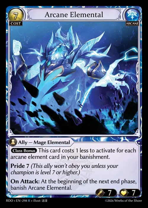 Arcane Elemental — Radiant Origins — Grand Archive