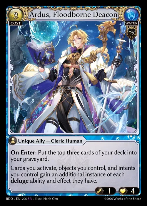 Ardus, Floodborne Deacon — Radiant Origins — Grand Archive TCG