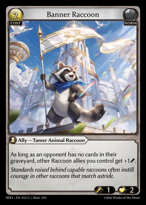 Banner Raccoon — Radiant Origins — Grand Archive
